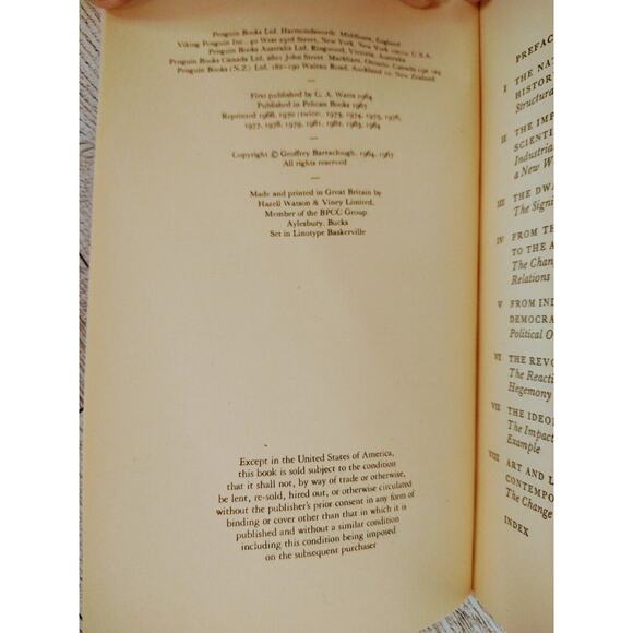 An Introduction to Contemporary History by Geoffrey Barraclough 1968 Paperback - Picture 11 of 11